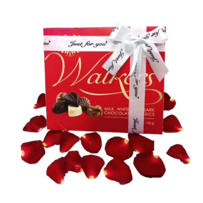 Walkers Milk, White & Dark Chocolate Classics 120g