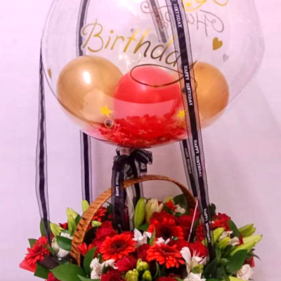 birthday balloon & Flower meru