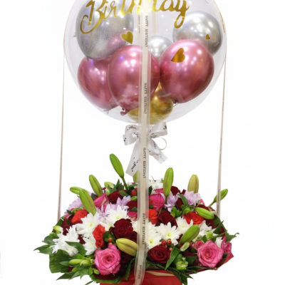 Birthday package with balloon