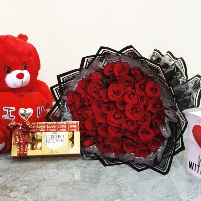 Surprise someone special this Valentine with premium fresh red roses, beautifully arranged to express love and affection. Perfect for partners, friends, and family. Same-day delivery available in Meru and surrounding areas.